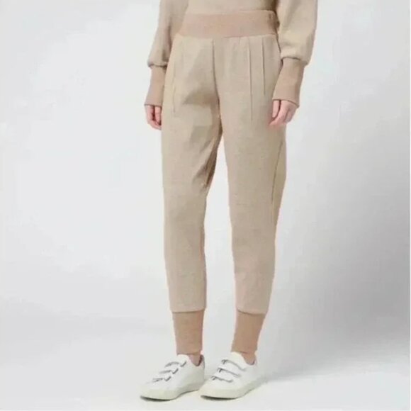 Revolve Varley Amberley Pant Jogger Biscuit | Tan Beige Size Small Minimalist - Picture 2 of 10